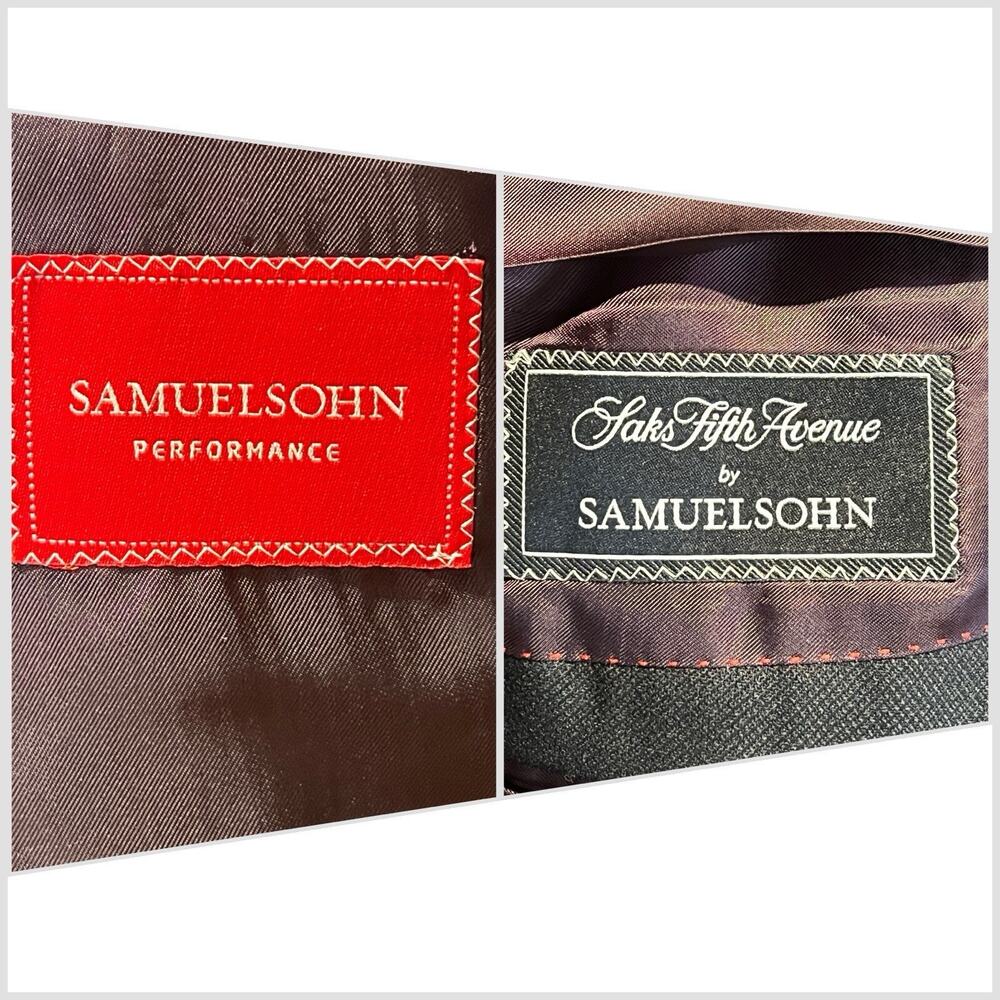 New Samuelsohn Blazer 40R Black Textured S130s Sport Jacket NWT $998 - Picture 13 of 16